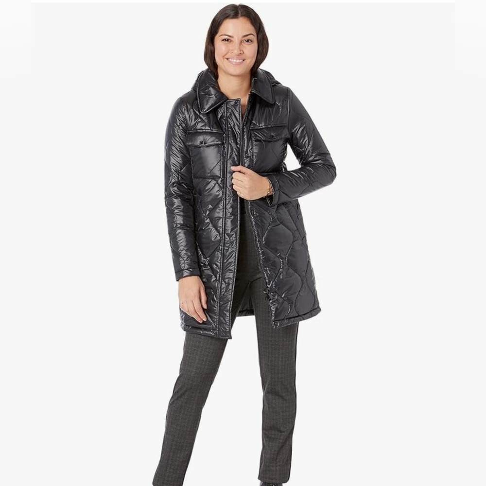 Calvin Klein 37” onion quilted puffer coat